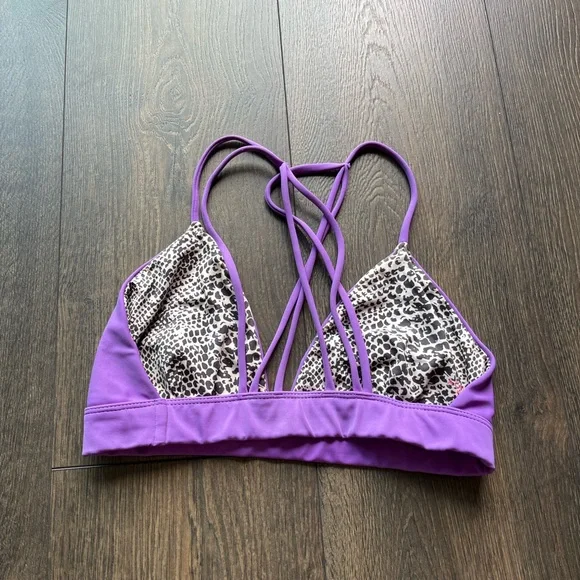 Acacia Swimwear Purple Strappy Bikini - Picture 2 of 6